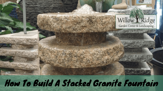 stacked granite fountain
