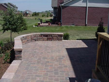 Belgard Patio with Sitting Wall
