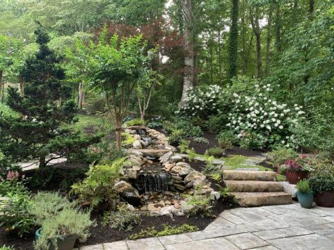 waterfalls and landscapes